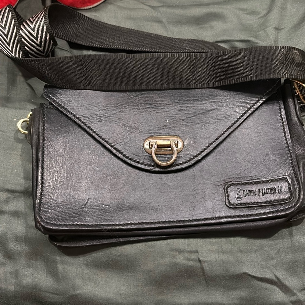 Leather crossbody